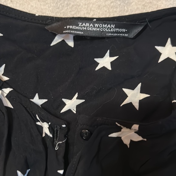 Zara Star Button Down Blouse - Picture 3 of 4